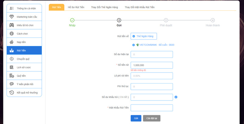 Hướng Dẫn Cách Rút Tiền QH88 Cực Chi Tiết